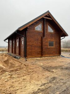 Drewniany dom góralski.