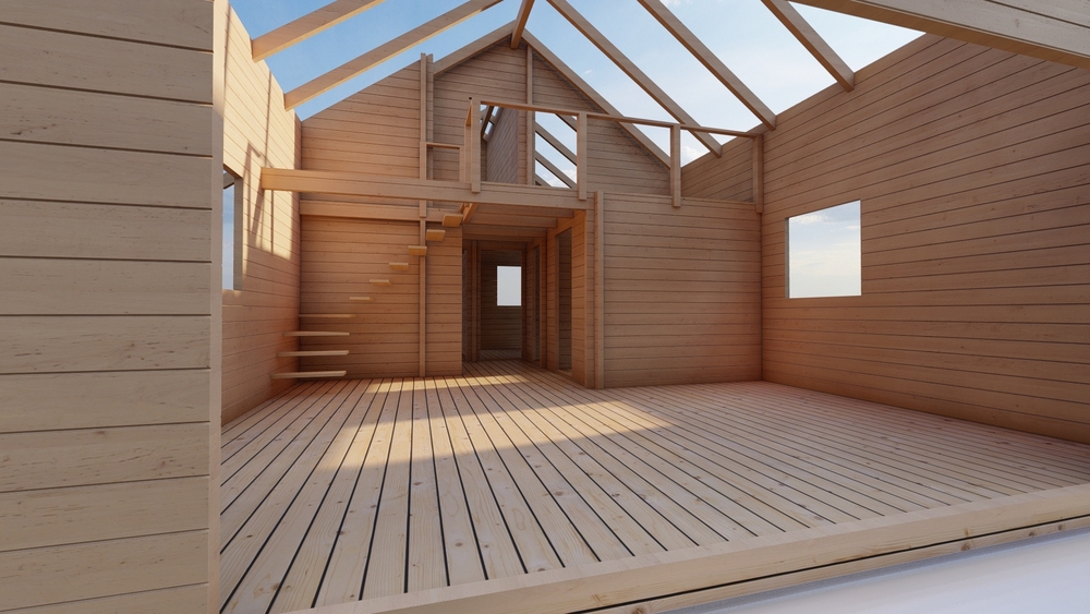 Drewniana konstrukcja.