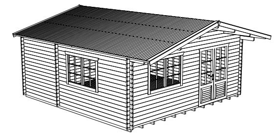 Drewutnia - budynek gospodarczy.