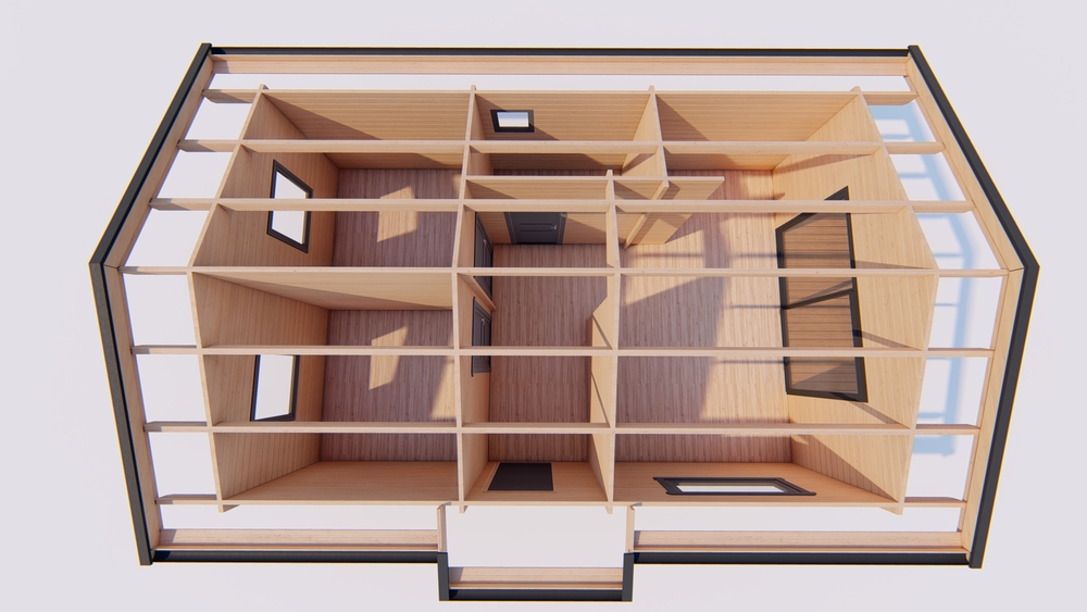 Budynek architektoniczny bez dachu.