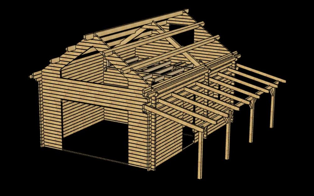 Konstrukcja drewniana.