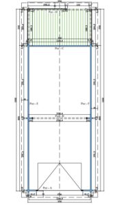 Rzut techniczny budynku.