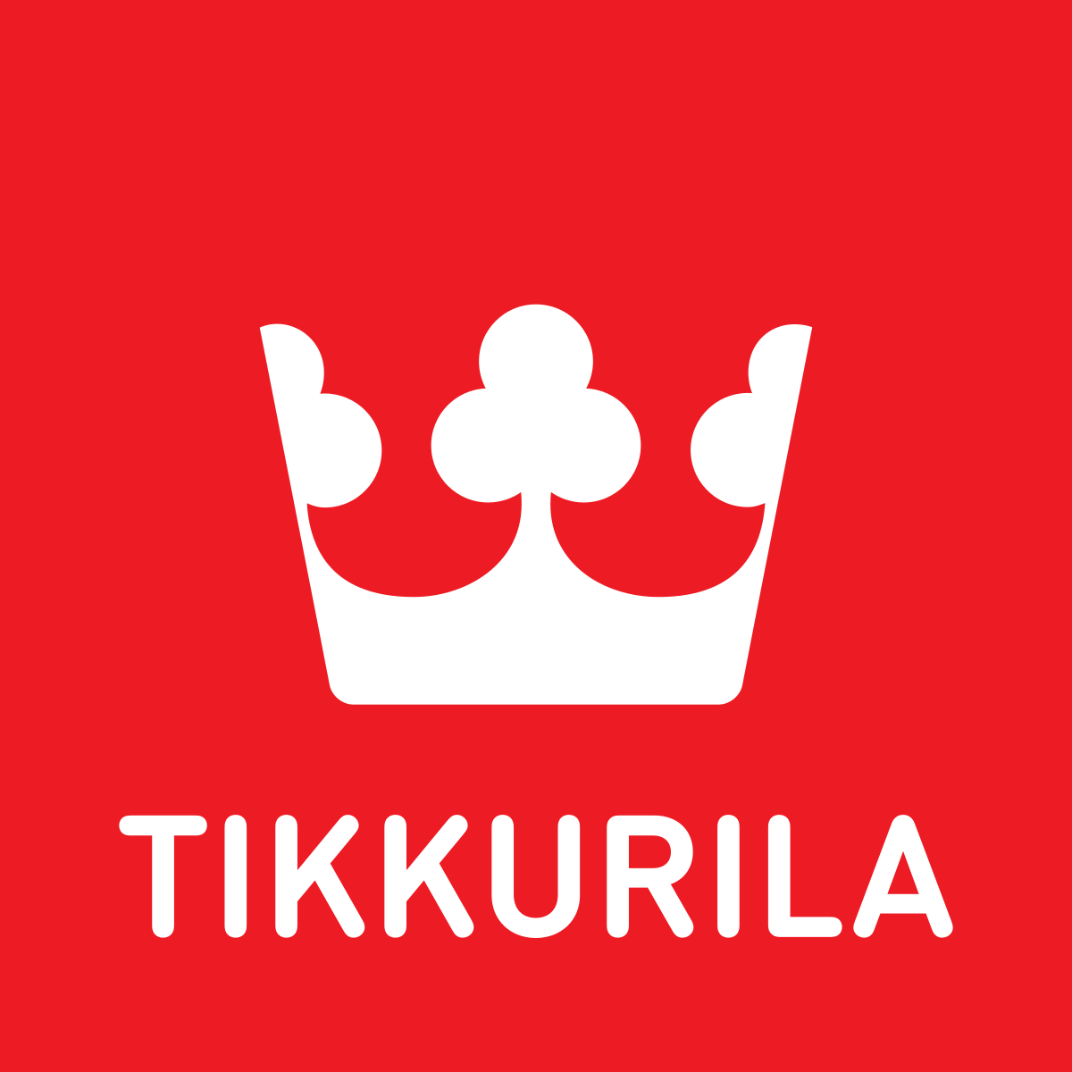 Korona i tekst Tikkurila.