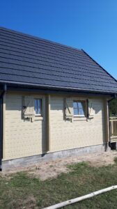 Dach i ściany domu.