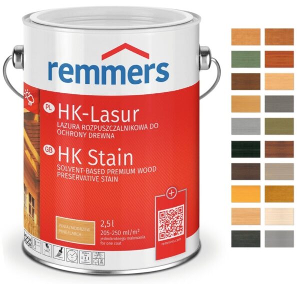 Puszka farby Remmers HK-Lasur.