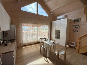 Drewniany, Słoneczny, Przytulny, Taras, Okna