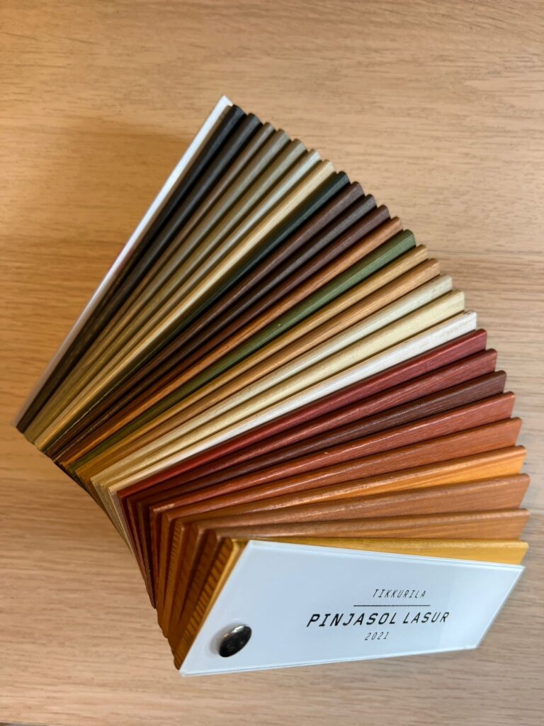 Paleta kolorów drewna.